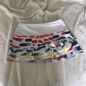 Lucky love pattered Tennis skirt
